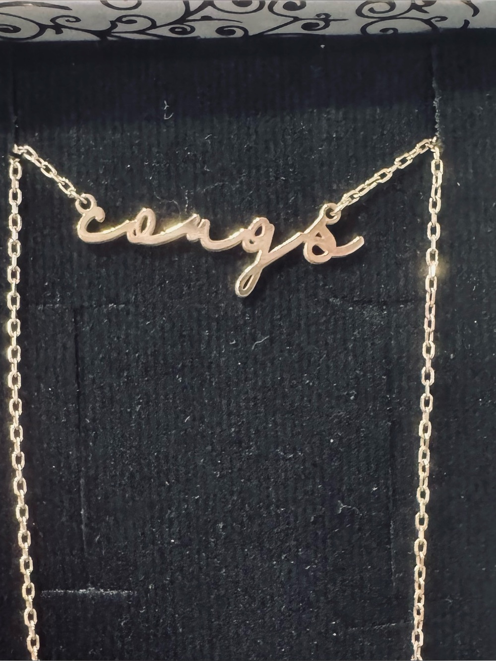 Gold Name Script Necklace - 'cougs’ Women's Jewelry